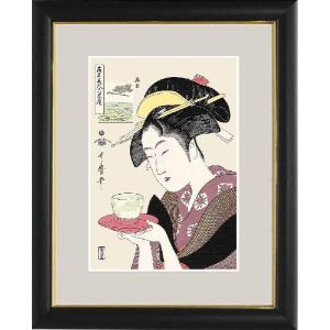 額　和の雅び 伝統の趣　喜多川歌麿　浮世絵　難波屋おきた　絵画