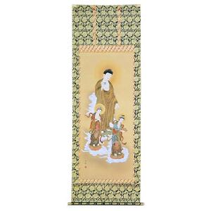 掛け軸 深山緑風 宮崎晃 美術年鑑掲載作家 掛軸 全国送料無料 : 古都