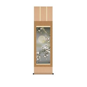 掛軸 四季花 金子華春 掛け軸 尺五立 全国送料無料 : 古都-京都 掛け軸