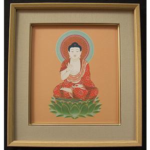 掛け軸 武藤純一 十二支 子歳生御守本尊 千手観音 仏画 掛軸 : 古都