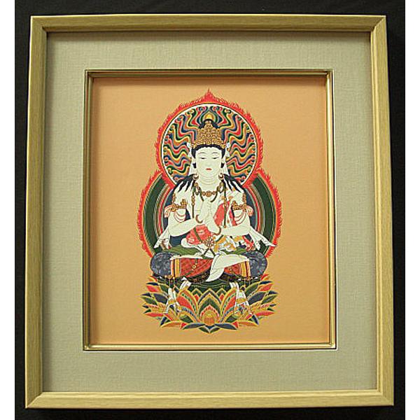 掛け軸  武藤純一 　十二支 未・申歳生御守本尊　大日如来　仏画　掛軸