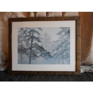 東山魁夷 霧深き谷／絵画 複製画 : 古都-京都 掛け軸専門店文永