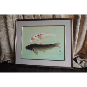 日本画 絵画 上高地 額 美術年鑑掲載作家 掛け軸 掛軸 : 古都