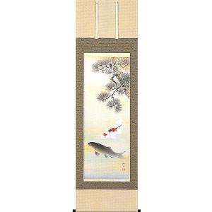 掛け軸 美術年鑑掲載作家 山田和志 農耕四季の図 掛軸 全国送料無料