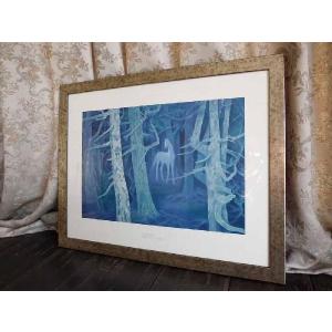 真作■東山魁夷 オリジナルリトグラフ 山嶺湧雲■生前作 森工房 版画 絵画 真作□東山魁夷 オリジナルリトグラフ 山嶺湧雲□生前作 森工房