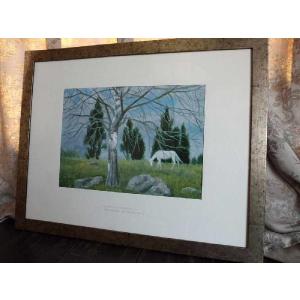 東山魁夷 春を呼ぶ丘 絵画 複製画 : 古都-京都 掛け軸専門店文永堂