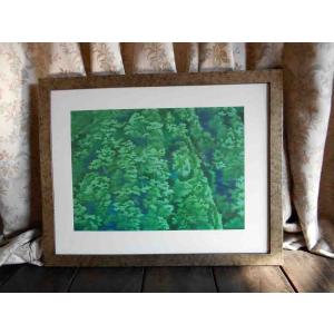 東山魁夷 春を呼ぶ丘 絵画 複製画 : 古都-京都 掛け軸専門店文永堂