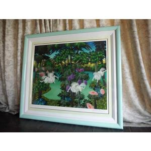 絵画 ラウラ.フューメ ゾウ 象 オフセット印刷／アートポスター : 古都