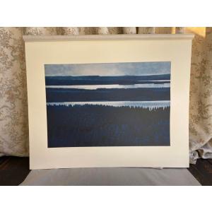 油絵 森田 浩二 号／4万『 赤富士 』 絵画 F6 風景画 全国送料無料