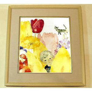 【真作】いわさきちひろ「赤ちゃんのくるひ」リトグラフ 版画 絵画 ちひろ美術館 真作】いわさきちひろ「赤ちゃんのくるひ」リトグラフ 版画 絵画