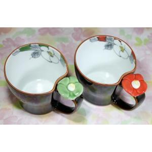 マグカップ 名入れ 有田焼 花絵蒔ペア 金婚式...の詳細画像1