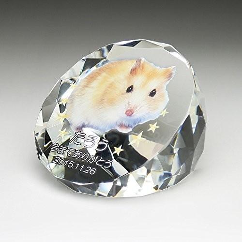 位牌　ペットメモリアルクリスタルカラー印刷タイプkp-21u ペットメモリアル記念品 ガラスの位牌