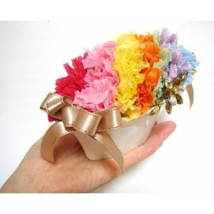 【楽天ランキング1位】プリザーブドフラワー レインボーチューリップドーム サウンドアレンジ 【楽天ランキング1位】ケース入りレインボー