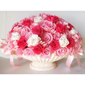 バラ60本 プリザーブドフラワー 開店祝い 還暦祝い 誕生日 退職祝い 栄転祝い 結婚祝い 誕生日 プレゼント 御祝い 送料無料 花 開店花