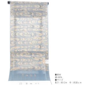「竺仙」浴衣反物 松煙染 べんがら染小紋 流水...の詳細画像1