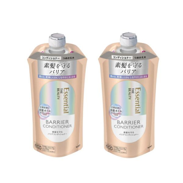 エッセンシャル ザビューティ 髪のキメ美容 素髪を守るバリアリンス つめかえ用 340ml フローラ...