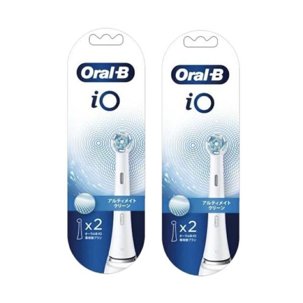 BRAUN Oral-B iOシリーズ専用替えブラシ アルティメットクリーン 2本入 WHITE 2...