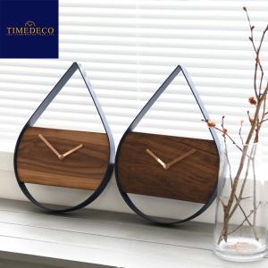 タイムデコ 掛け時計 TIMEDECO 正規販売店 WATER DROP WALL CLOCK ウォータードロップ ウォールクロック 木製 韓国インテリア おしゃれ 3204440 ACC｜a-labs