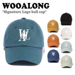 ウアロン キャップ WOOALONG メンズ レディース Signature Logo ball cap シグネチャー ロゴ ボールキャップ 全8色 SD5AAC102FG/WB/IB/GL/FY/FO/MB ACC