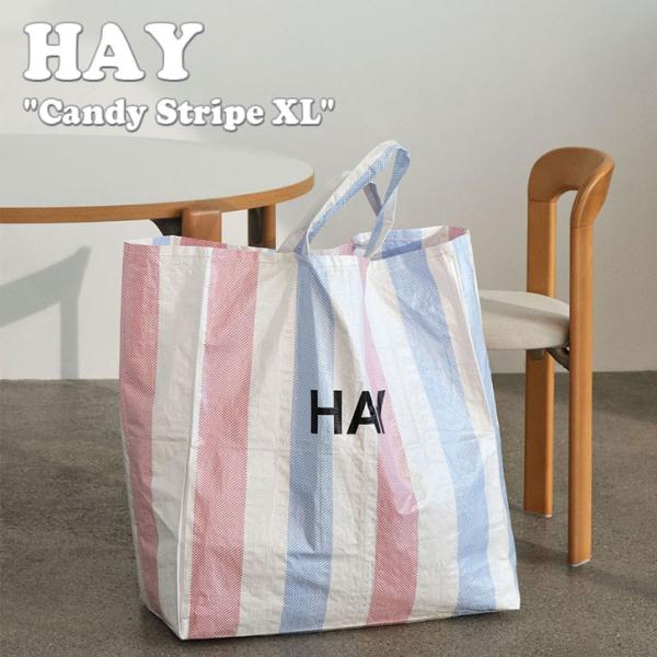 ヘイ トートバッグ HAY メンズ レディース Candy Stripe XL キャンディー ストラ...