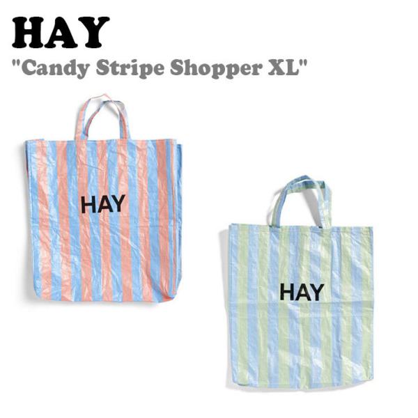 ヘイ トートバッグ HAY メンズ レディース Recycled Candy Stripe XL リ...