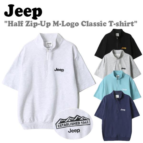 ジープ 半袖Ｔシャツ Jeep Half Zip-Up M-Logo Classic T-shirt...