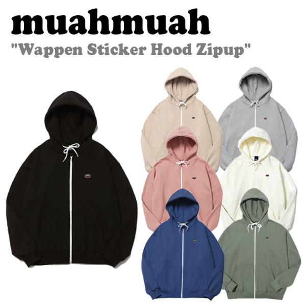 ムアムア パーカー muahmuah ムーアムーア WAPPEN STICKER HOOD ZIPU...