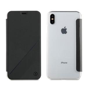 iPhone XS / X ケース iPhone XS Max ケース iPhone XR ケース muvit FOLIO CASE 手帳型（ムービット フォリオケース）アイフォン カバー 背面クリア お取り寄せ