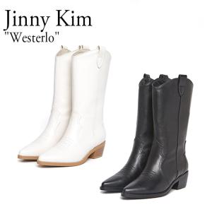 ジニー キム ブーツ Jinny Kim レディース Westerlo ウェステロ CREAM クリーム BLACK ブラック 301517476 シューズ｜a-labs