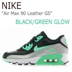 NIKE Air Max 90 Leather GS Bla...