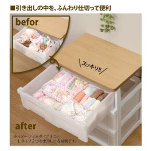 郵送 引き出し 仕切り 収納 ボックス L 2...の詳細画像1