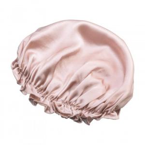 シルク100% 就寝用 天然シルクのナイトキャップ　ピンク　メール便対応商品