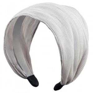 太め おしゃれ 幅広おしゃれに隠せる幅広カチューシャ　グレー