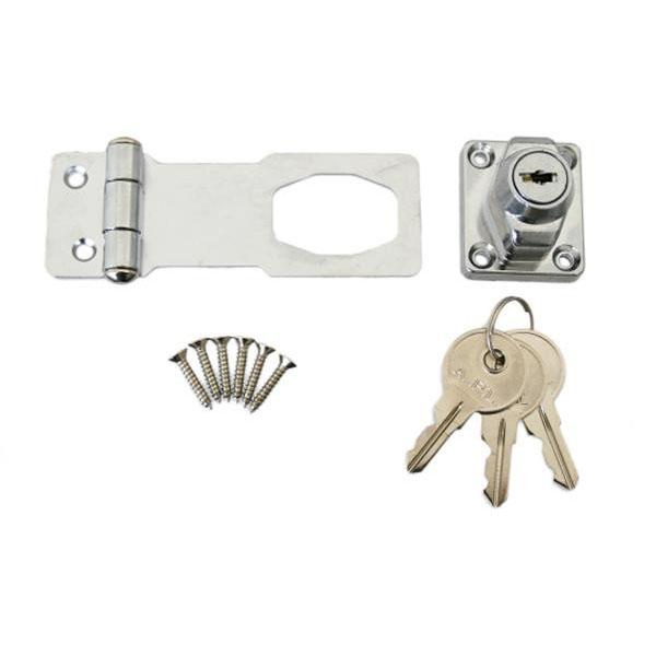 J-456　鍵つき掛金錠　75mm　3本キー　71456