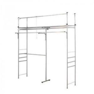 ツッパリクローゼットハンガーラック　フロントハンガー付(奥行53cm)　標準　SK-201S 代引き...