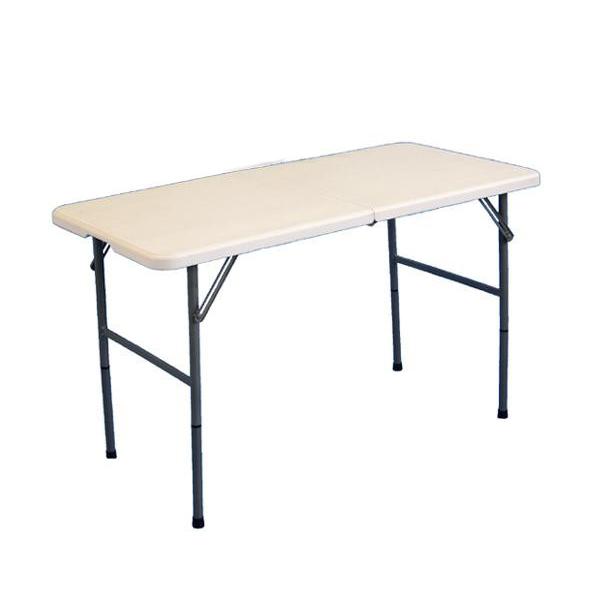PE折り畳みテーブル　約120cm　TAN-599-120 代引き不可