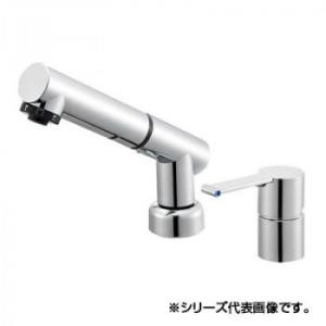 □SANEI シングル浄水器付ワンホールスプレー混合栓 （品番