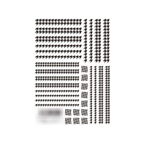 TSUMEKIRA(ツメキラ)　ネイルシール　千鳥格子　ver.2　ブラック　NN-CDR-102　...