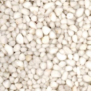 マツモト産業 乾燥砂利 白玉砂利(しろたまじゃり) 3〜5mm内外 20kg 代引き不可