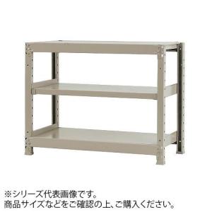 軽中量ラック 耐荷重200kgタイプ 単体 間口1800×奥行450×高さ900mm 3段 アイボリーの商品画像