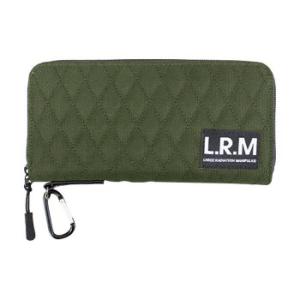 L.R.M リップステッチラウンド長財布 CMK-0557 カーキ