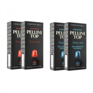 Pellini(ペリーニ) エスプレッソカプセル トップ＆デカフェ 各2箱セット 代引き不可