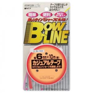 東洋マーク製作所　ラインテープ　レッド 6mmx10m　BL-163　メール便対応商品