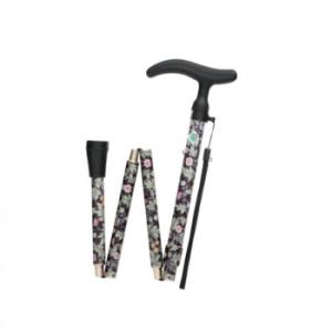 フジホーム　ステッキ　杖　アクティブグレース折畳S　ブラック  WB3759 代引き不可