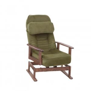 折りたたみ式　木肘回転高座椅子　SP-823R(C-01)　GN 代引き不可