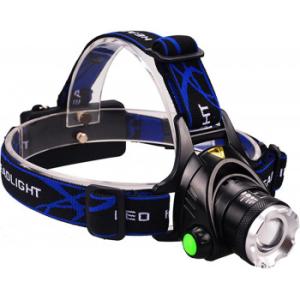 強力照射LEDズームヘッドライト ブラック