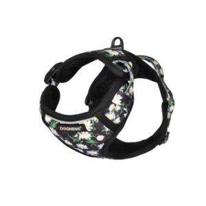 ルークラン ドッグネス ハーネス エレガント M デイジーブラック ペット用品