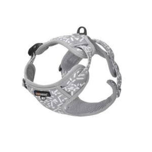 ルークラン ドッグネス ハーネス エレガント M ライトグレー ペット用品
