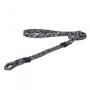 ルークラン ドッグネス リード エレガント M/L ブラック ペット用品