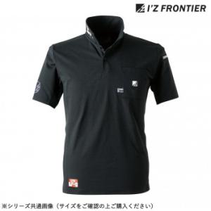 爆買 アイズフロンティア P.D.ストレッチ半袖ポロシャツ 05 ブラック L 525
